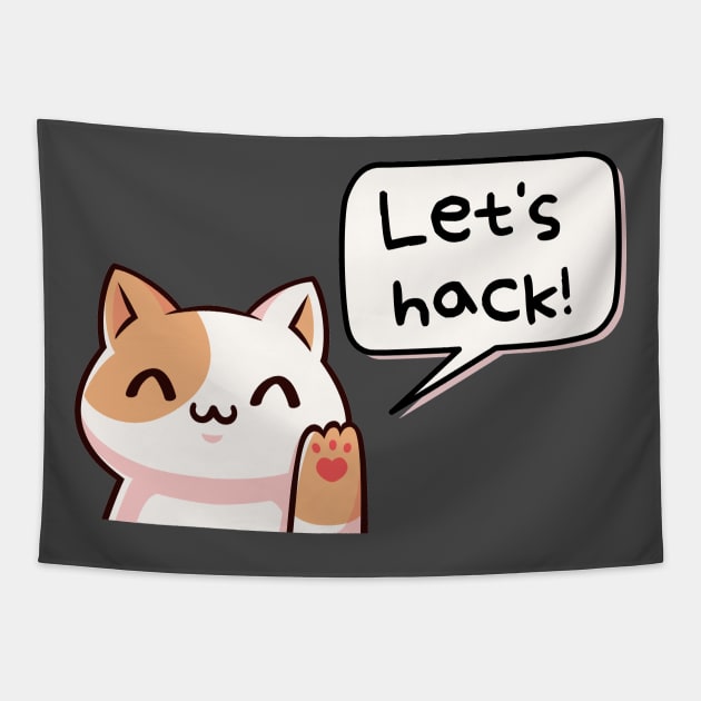 Let's hack (ethically, of course) :) | Hacker design Tapestry by leo-jess