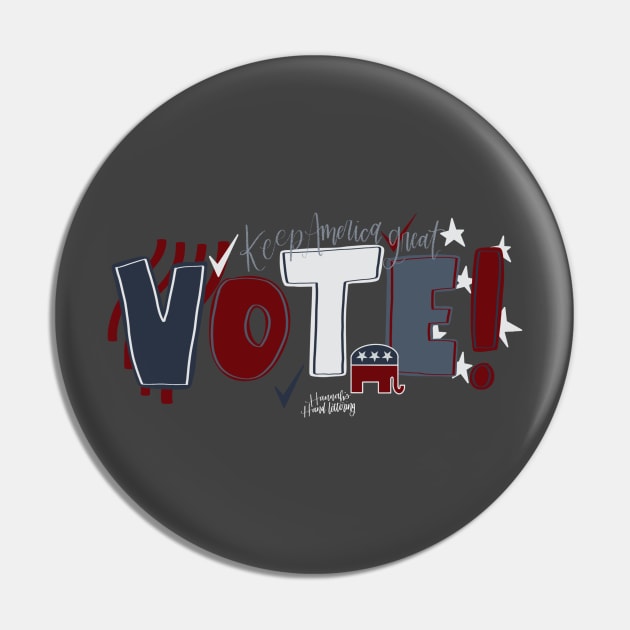 My Voting Shirt Pin by Hannah’s Hand Lettering