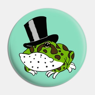 Tophat Pacman Frog Pin