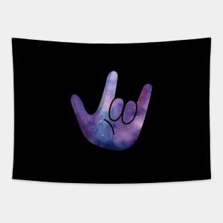 The Deaf Sign Language To Understand - This Means Love Sign Tapestry