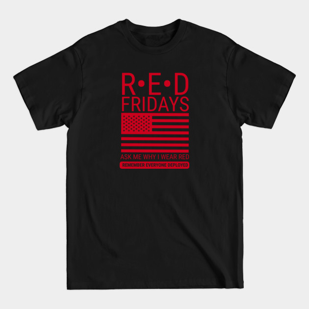 Discover Veteran Marines Army Soldier Navy RED Fridays Memorial Day Gift - Red Friday - T-Shirt