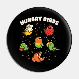 Hungry Birds Fruit Parrots by Tobe Fonseca Pin
