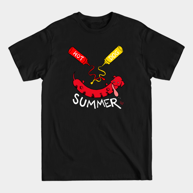 Disover HOT DOG SUMMER - Hot Dog - T-Shirt