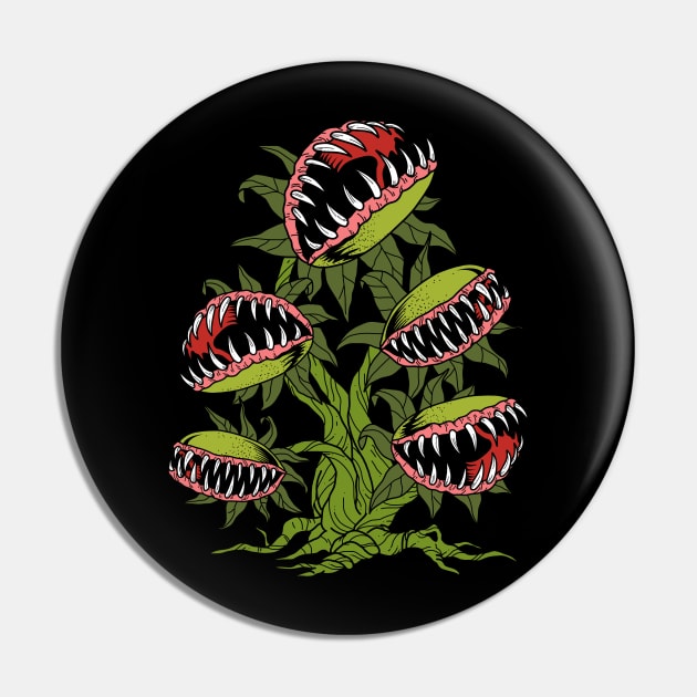 Carnivorous Plant Gifts Monster Venus Fly Trap Pin by PomegranatePower