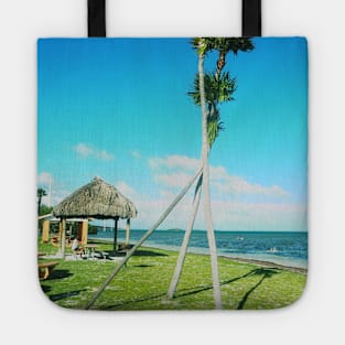 Palm tree photo Key West Florida blue sky palmtree landscape USA nature lovers Tote