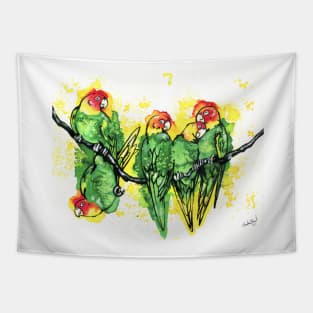 Carolina Parakeet Tapestry