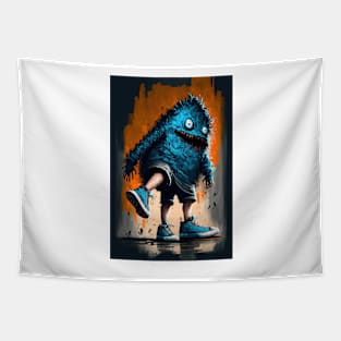 Epic fluffy monster 1 Tapestry