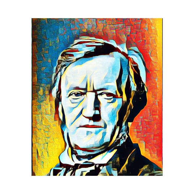 Richard Wagner Abstract Portrait | Richard Wagner Artwork 2 by JustLit