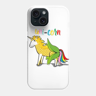 funny and cute unicorn Phone Case