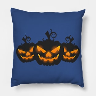 Halloween Black Pumpkins Pillow