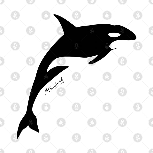 Orca (Ocean silhouettes collection) by InitialArt