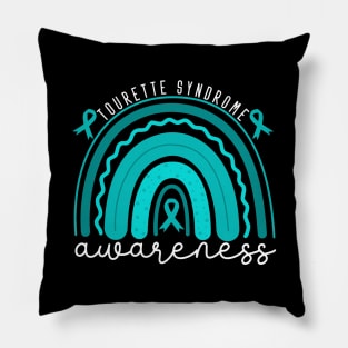 Tourette Syndrome Awareness Tourette Syndrome Rainbow Pillow