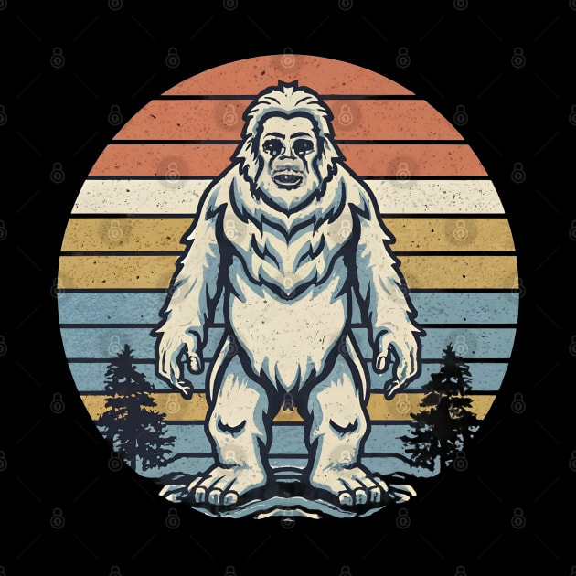 Retro vintage yeti by Spaceboyishere