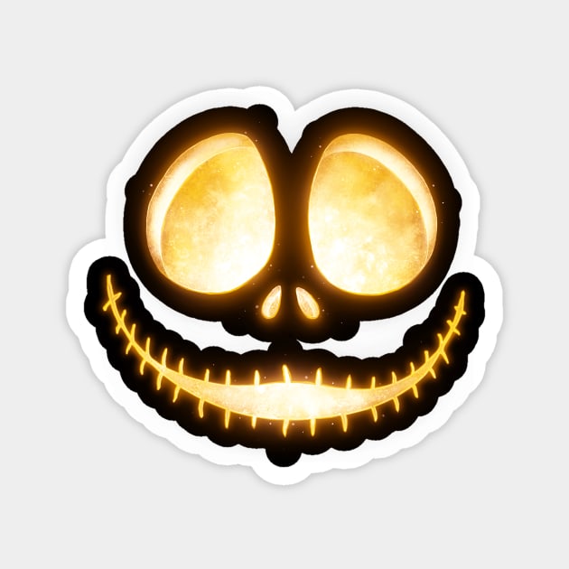 Scary Night-Pumpkin Version Magnet by ManuelDA