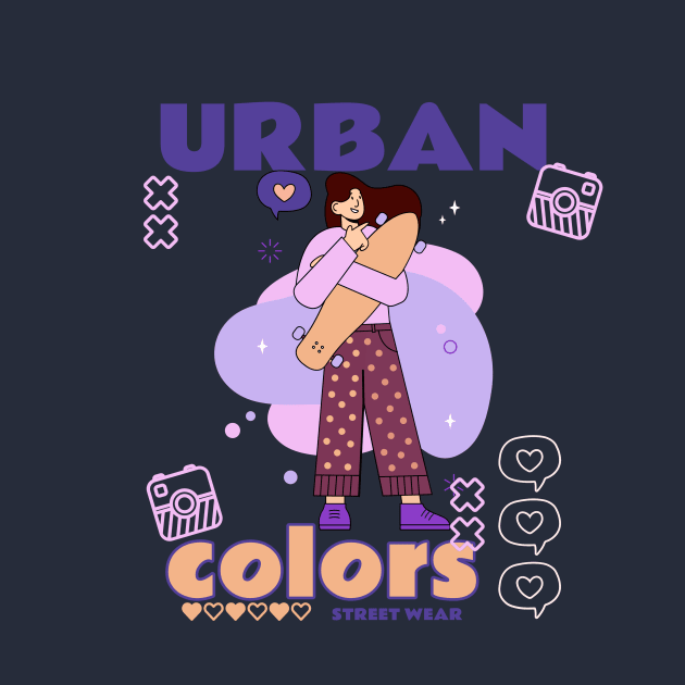 Urban Colors Streetwear Fashion by colorcraftss