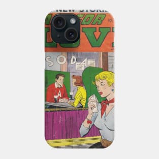 Vintage Romance Comic Book Cover - All For Love Phone Case