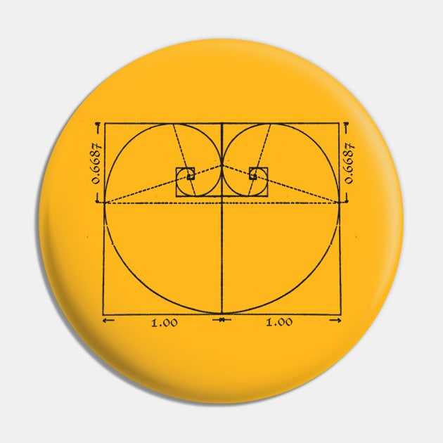 The Golden Ratio Pin by wanungara