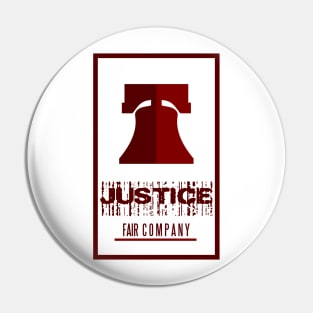 justice-fair company Pin