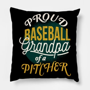 Proud Baseball Grandpa Pitcher Pillow