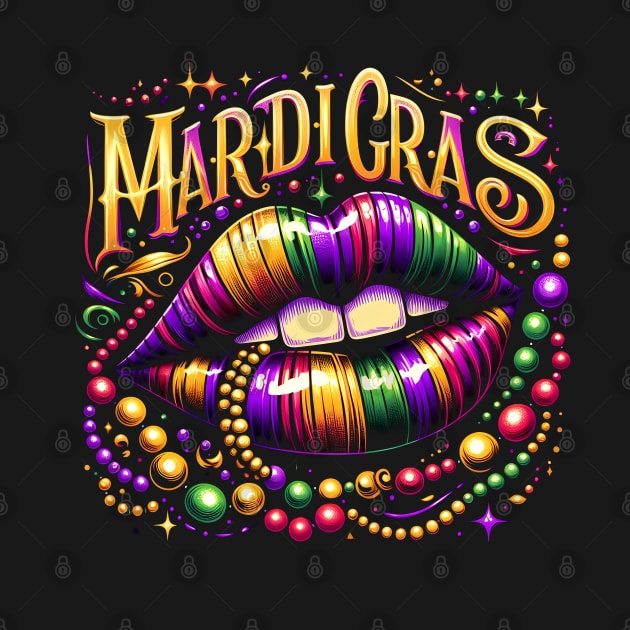 Mardi Gras Lips by ANSAN