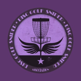 Purple Disc Golf Sniper Wings T-Shirt