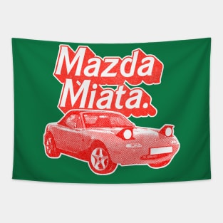 Mazda Miata (Red) /// Original Retro Design Tapestry