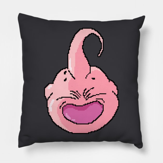 Fat Buu Pixel Art Pillow by GeekLevelAsian