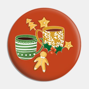 Gingerbread and hot chocolate Pin