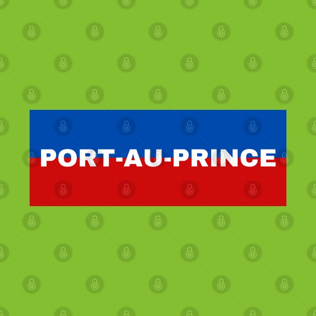 Port-Au-Prince City in Haiti Flag Colors by aybe7elf