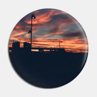 Sunset Over the City Pin