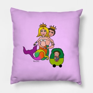 Mermaid Family Pillow