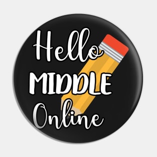 Online Hello Grade Virtual Back to School 2020 - Hello Middle School Online Pin