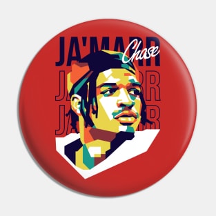 Ja'marr Chase on WPAP Art 1 Pin