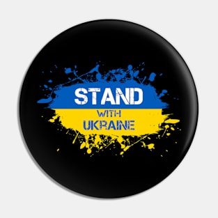 I Stand With Ukraine Splash New Pin