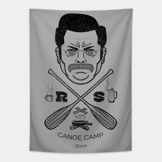 Ron Swanson Canoe Camp Tapestry by GiMETZCO!