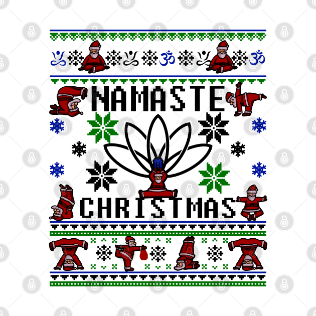 Namaste Ugly Christmas Sweater by KsuAnn