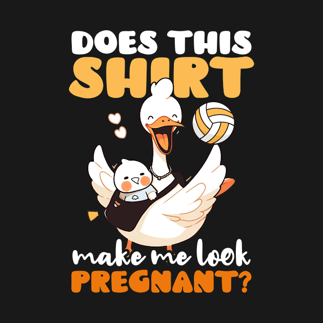 Volleyball Pregnancy Shirt | Make Me Look Pregnant by Gawkclothing