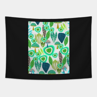 Fresh abstract greenery Tapestry