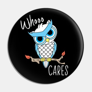 Whoo Cares Snowy Owl Pin