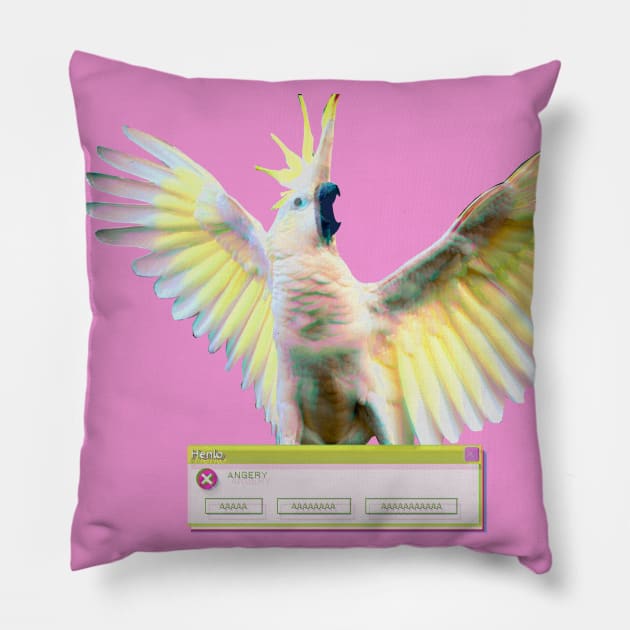 A E S T H E T I C  SCREM - cockatoo Pillow by FandomizedRose