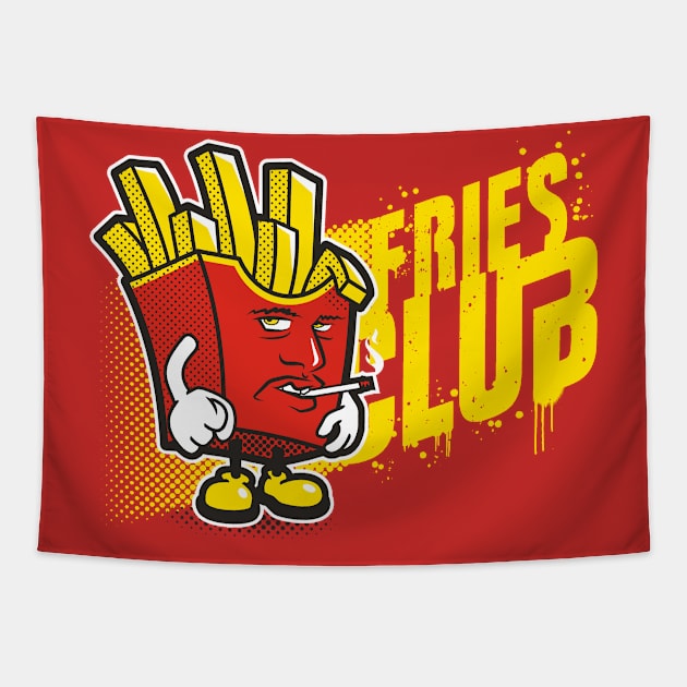 Fries Club Tapestry by se7te