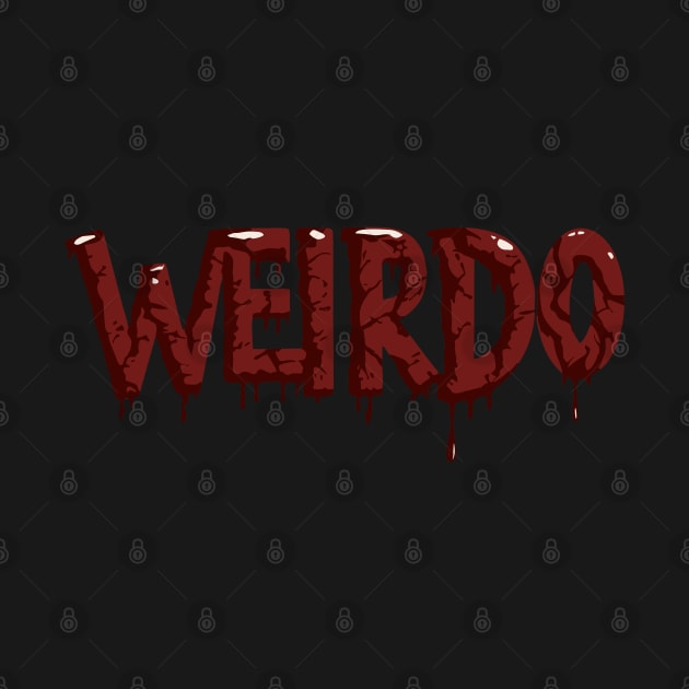 Weirdo Typography | Creepy Blood-Dripping Design by diegotorres