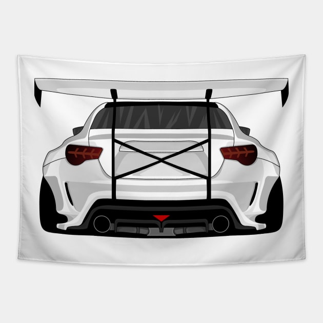 GT86 WHITE Tapestry by VENZ0LIC