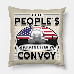 PEOPLES CONVOY TO DC IN THE USA WITH FLAG GIFTS Pillow