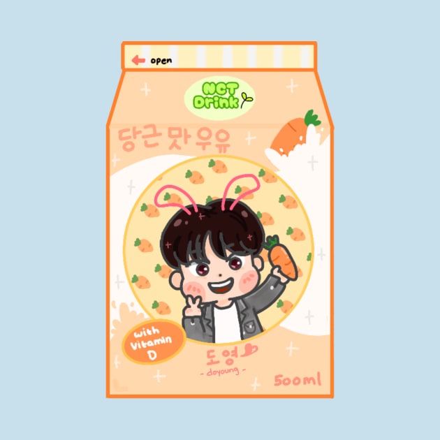 doyoung carrot milk by Byunfrog