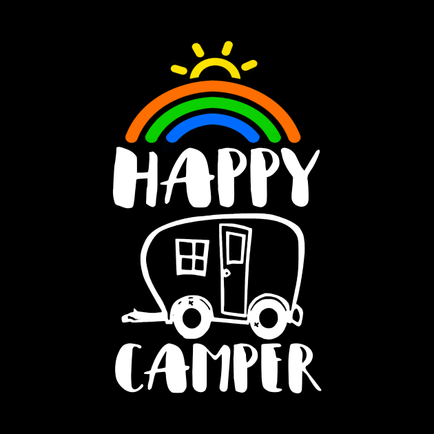 'Rainbow RV Happy Camper' Amazing Rainbows Gift by ourwackyhome