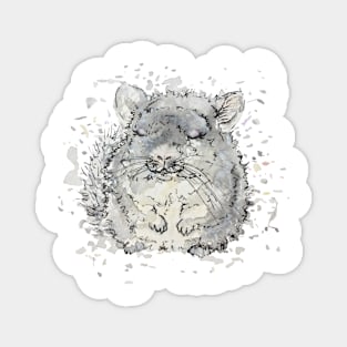 Chinchilla - Fuzzy Chinchilla Magnet