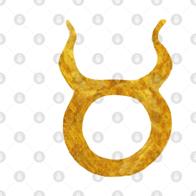 Golden Taurus Astrology Sign by Manitarka