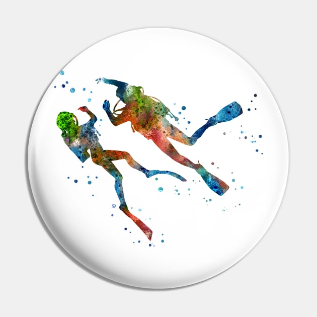 Scuba divers scuba couple Pin by RosaliArt