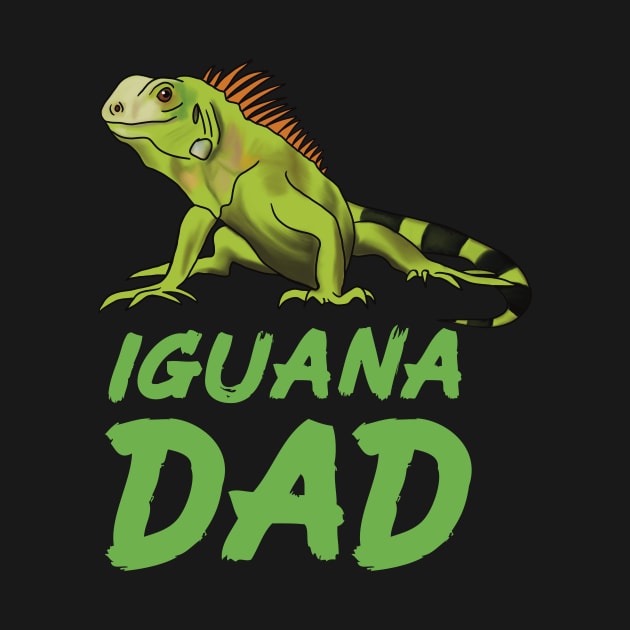 Iguana Dad for Iguana Lovers, Green by Mochi Merch